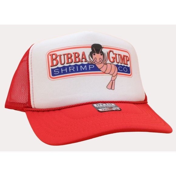 Bubba Gump Trucker Hat Foam Mesh Hat Bubba Gump Shrimp Hat - Picture 2 of 3